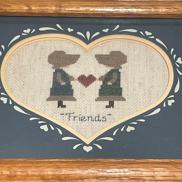 Framed needlepoint “friends” - Picture 2 of 3